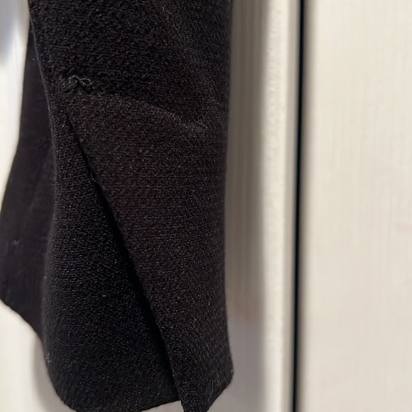 ZARA Cropped Black Double Breasted Blazer Jacket With Puffed Sleeves EUC - Picture 4 of 9